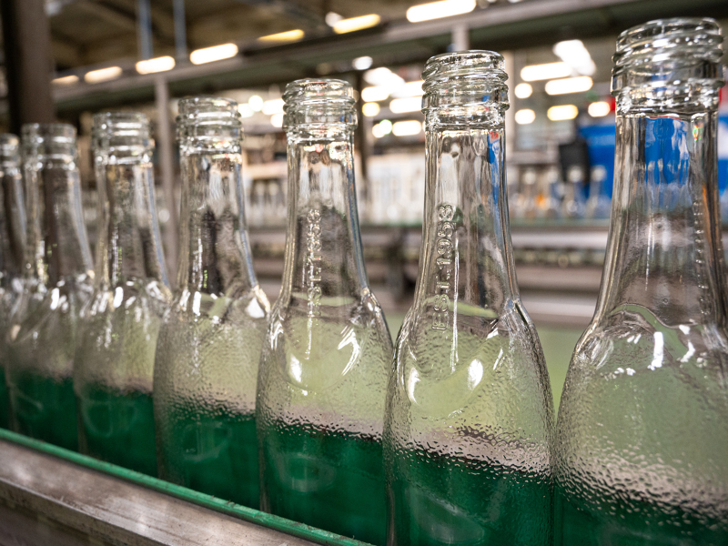 Glass bottles factory at Vetropack